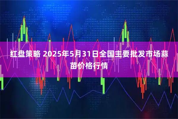 红盘策略 2025年5月31日全国主要批发市场蒜苗价格行情