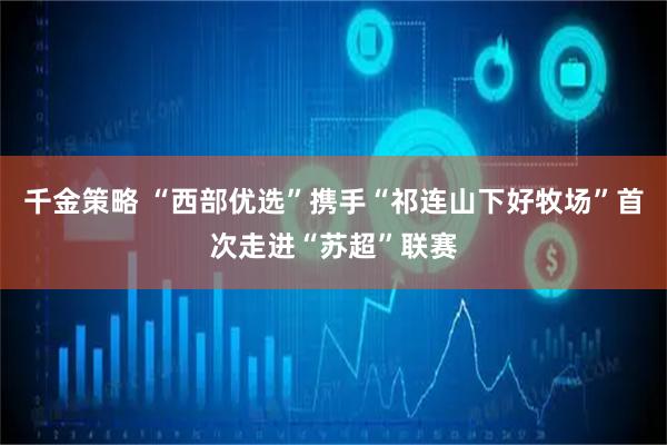 千金策略 “西部优选”携手“祁连山下好牧场”首次走进“苏超”联赛